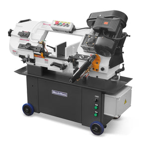 7" x 12" Metal Band Saw, 1.5 HP 115V/230V Dual Voltage 4-Speed Horizontal Vertical Bandsaw with Hydraulic Downfeed, Coolant System & Adjustable Angle Cutting for Steel, Aluminum, Pipe & Structural Metal BS-712N