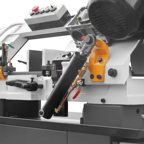 7" x 12" Metal Band Saw, 1.5 HP 115V/230V Dual Voltage 4-Speed Horizontal Vertical Bandsaw with Hydraulic Downfeed, Coolant System & Adjustable Angle Cutting for Steel, Aluminum, Pipe & Structural Metal BS-712N