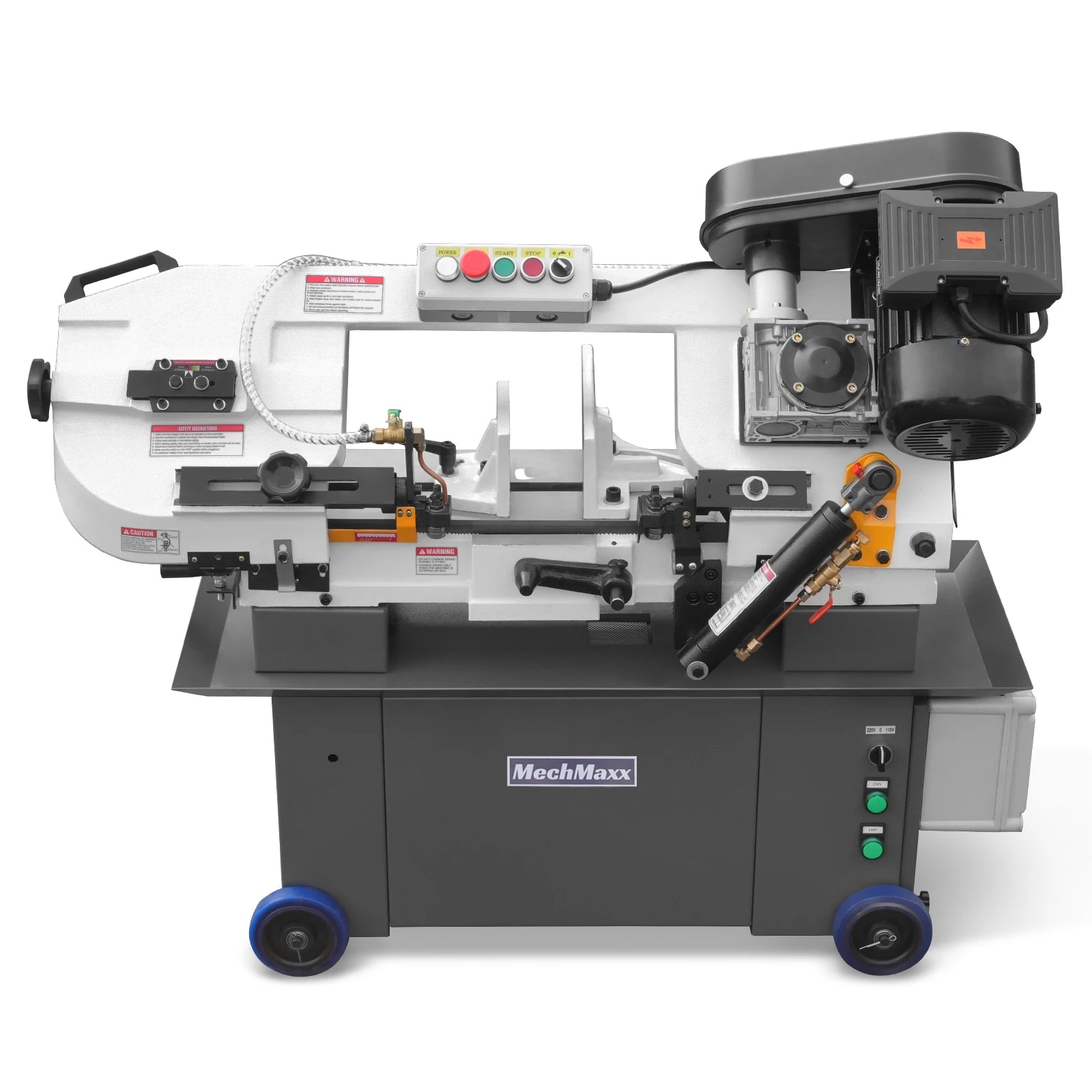 7" x 12" Metal Band Saw, 1.5 HP 115V/230V Dual Voltage 4-Speed Horizontal Vertical Bandsaw with Hydraulic Downfeed, Coolant System & Adjustable Angle Cutting for Steel, Aluminum, Pipe & Structural Metal BS-712N