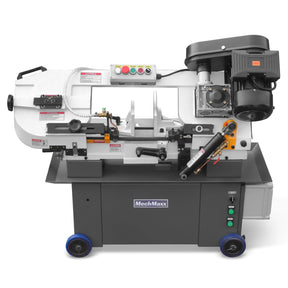 7" x 12" Metal Band Saw, 1.5 HP 115V/230V Dual Voltage 4-Speed Horizontal Vertical Bandsaw with Hydraulic Downfeed, Coolant System & Adjustable Angle Cutting for Steel, Aluminum, Pipe & Structural Metal BS-712N