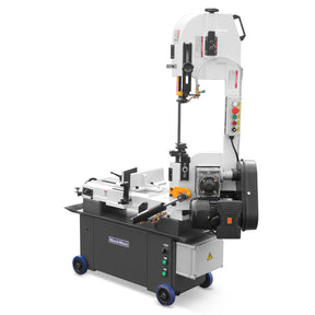 7" x 12" Metal Band Saw, 1.5 HP 115V/230V Dual Voltage 4-Speed Horizontal Vertical Bandsaw with Hydraulic Downfeed, Coolant System & Adjustable Angle Cutting for Steel, Aluminum, Pipe & Structural Metal BS-712N