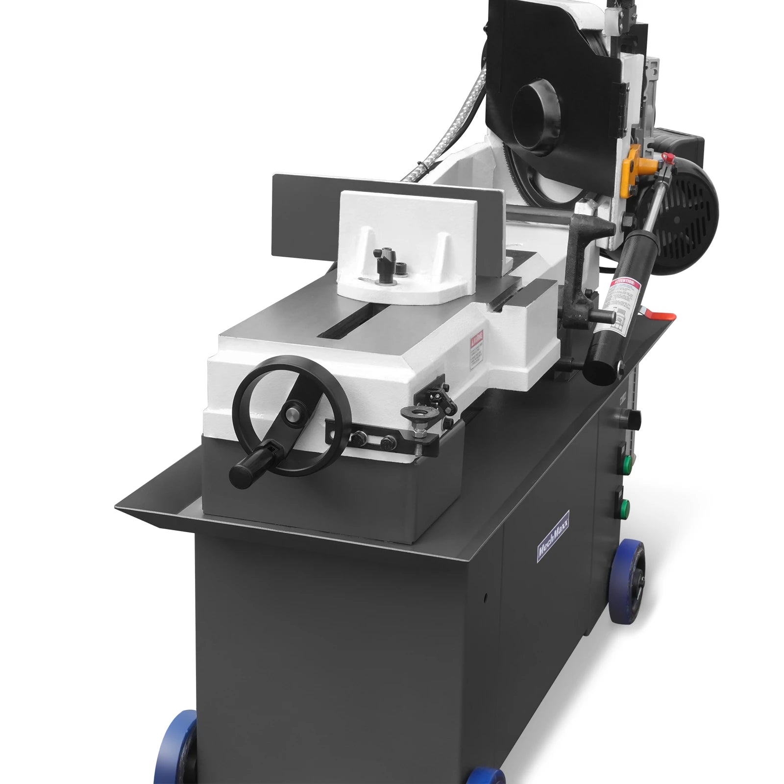 7" x 12" Metal Band Saw, 1.5 HP 115V/230V Dual Voltage 4-Speed Horizontal Vertical Bandsaw with Hydraulic Downfeed, Coolant System & Adjustable Angle Cutting for Steel, Aluminum, Pipe & Structural Metal BS-712N