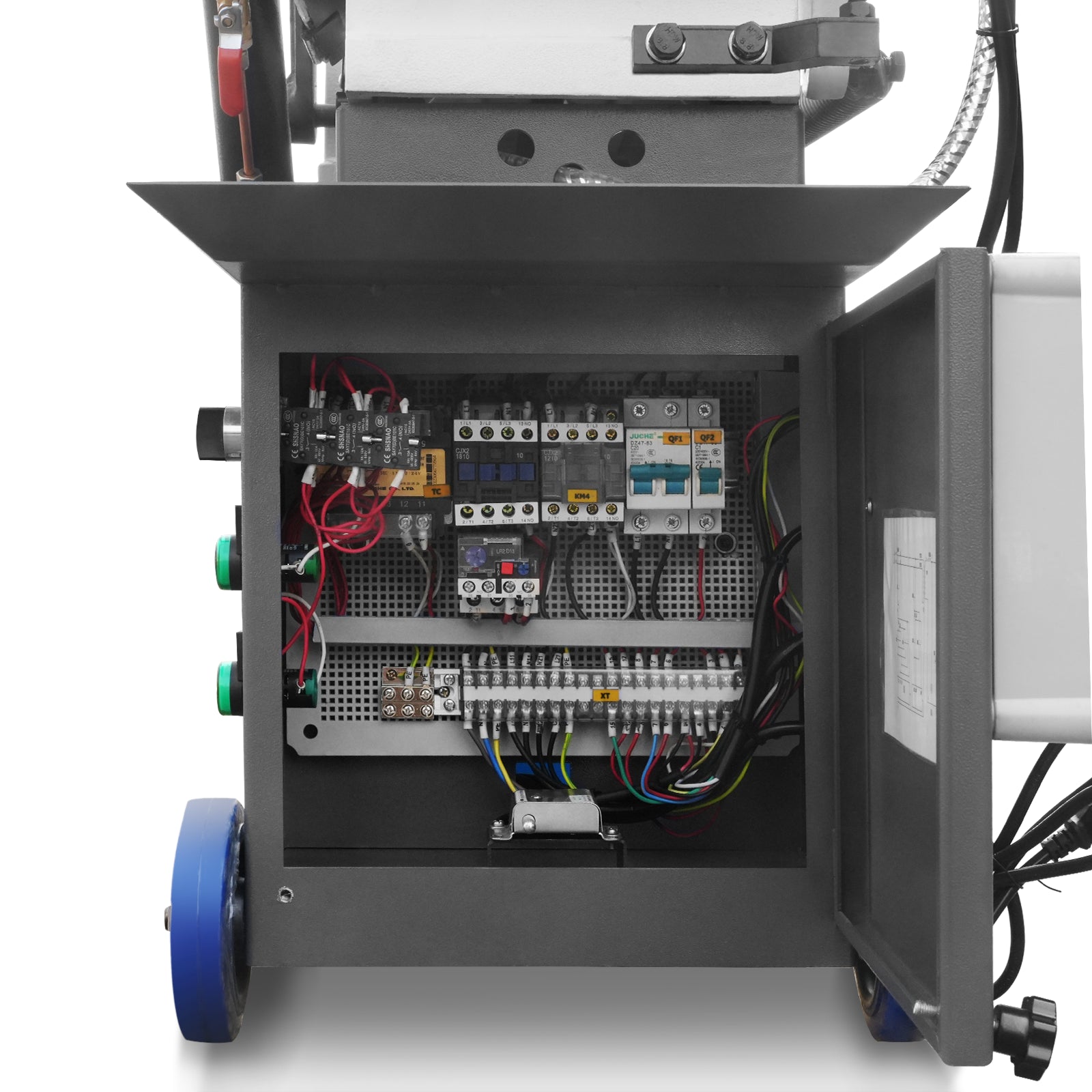 7" x 12" Metal Band Saw, 1.5 HP 115V/230V Dual Voltage 4-Speed Horizontal Vertical Bandsaw with Hydraulic Downfeed, Coolant System & Adjustable Angle Cutting for Steel, Aluminum, Pipe & Structural Metal BS-712N