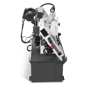 Metal Cutting Band Saw, 10" Round / 18"x5" Rectangular Capacity, 2HP 1.5kW Motor, 4-Speed (35-114 MPM), Horizontal Bandsaw with 0-45° Swivel, Hydraulic Downfeed, 230V 1PH 60Hz, Industrial Grade for Steel, Aluminum & Alloys BS-1018B
