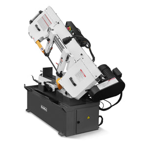 Metal Cutting Band Saw, 10" Round / 18"x5" Rectangular Capacity, 2HP 1.5kW Motor, 4-Speed (35-114 MPM), Horizontal Bandsaw with 0-45° Swivel, Hydraulic Downfeed, 230V 1PH 60Hz, Industrial Grade for Steel, Aluminum & Alloys BS-1018B