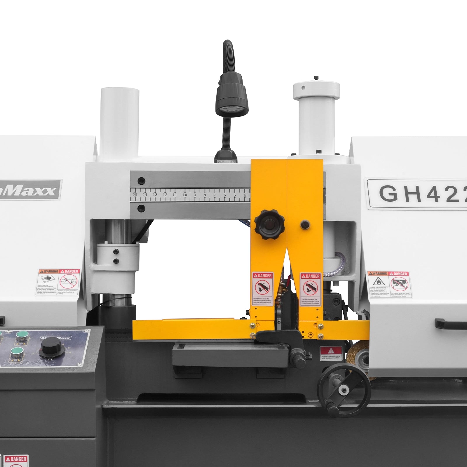 11" Double Column Horizontal Metal Cutting Band Saw, 3-Speed, Hydraulic Feed, 2.8kW Industrial Saw GH4228