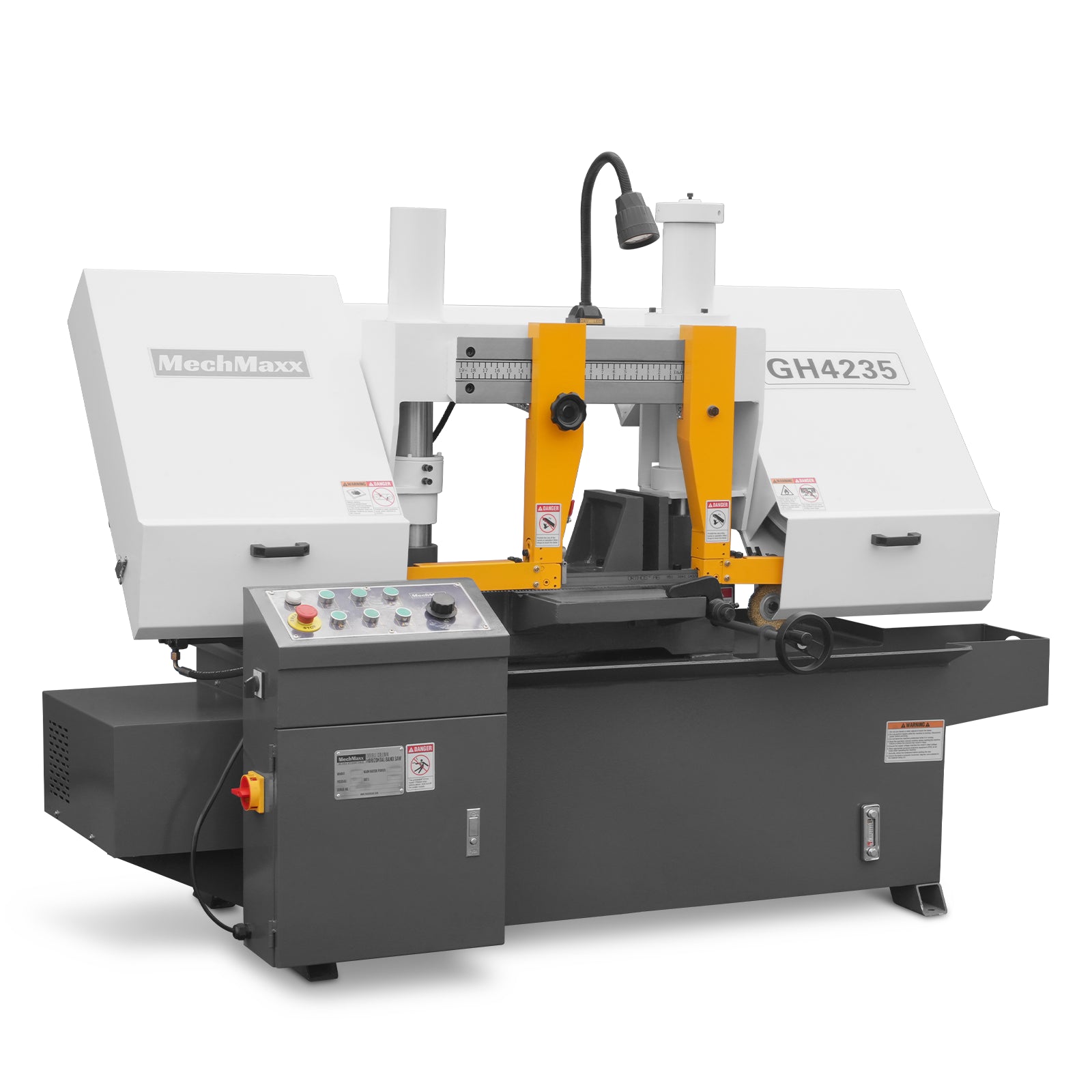 13" Double Column Horizontal Metal Cutting Band Saw | Hydraulic Feed | 3‑Speed | 2.2/2.8kW Industrial Metal Saw for Fabrication, Steel, Alloy, Carbon Steel GH4235