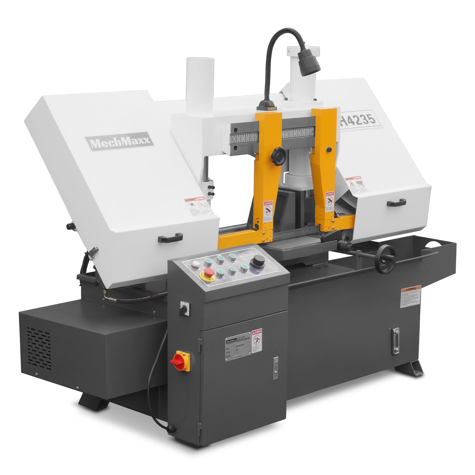 13" Double Column Horizontal Metal Cutting Band Saw | Hydraulic Feed | 3‑Speed | 2.2/2.8kW Industrial Metal Saw for Fabrication, Steel, Alloy, Carbon Steel GH4235