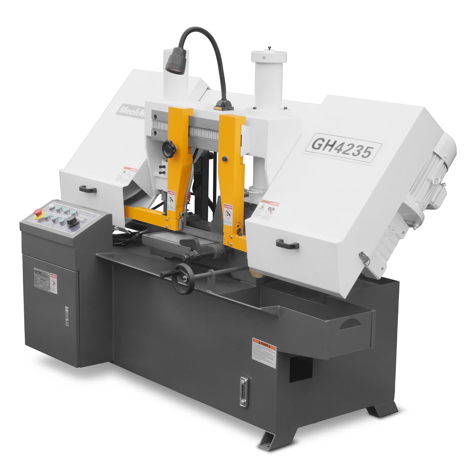 13" Double Column Horizontal Metal Cutting Band Saw | Hydraulic Feed | 3‑Speed | 2.2/2.8kW Industrial Metal Saw for Fabrication, Steel, Alloy, Carbon Steel GH4235