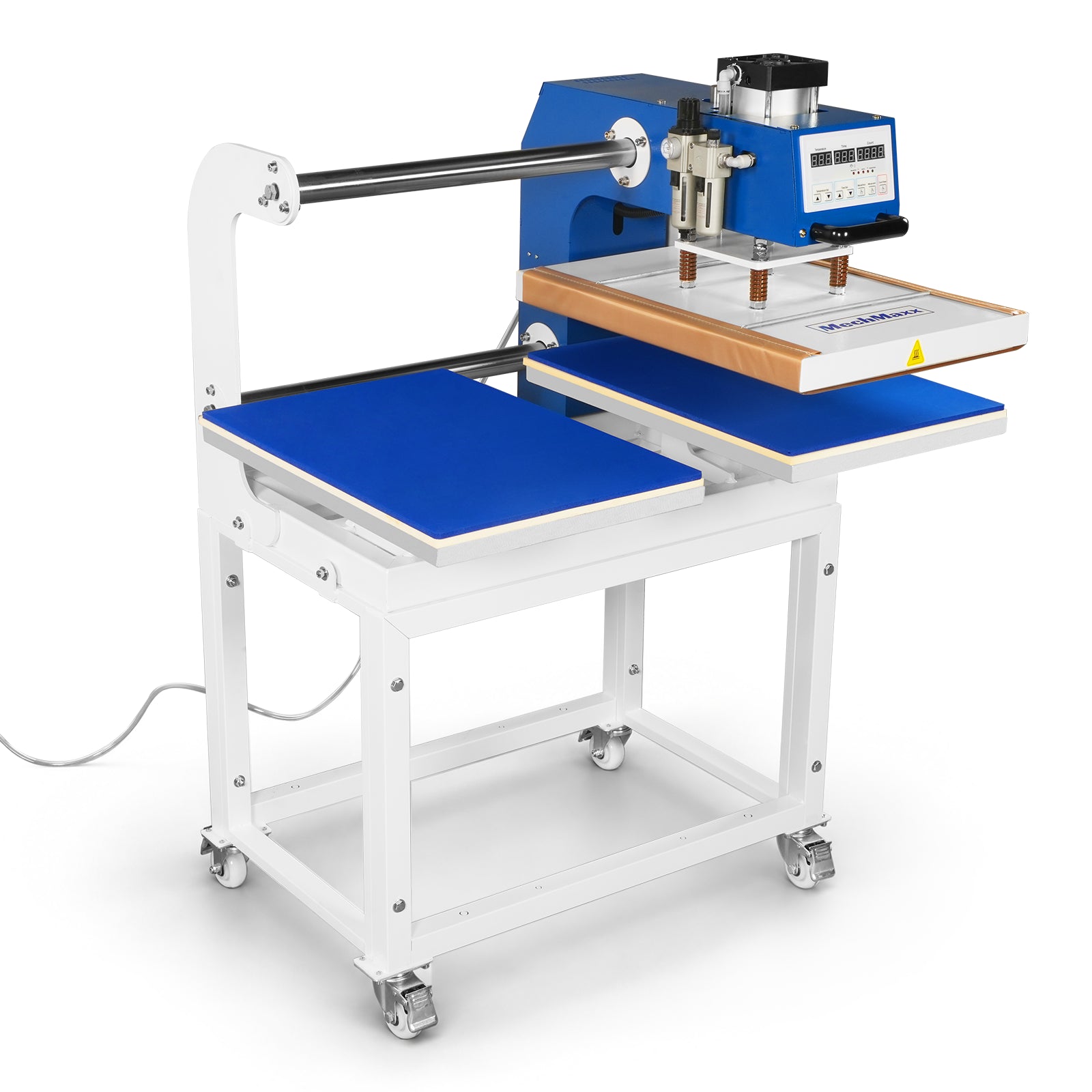 16x24 Inch Commercial Pneumatic Dual Platen Heat Press - Auto Lift Digital Sublimation Transfer Machine with AIRTAC Pneumatic Parts & Adjustable Pressure (110V 2.2HP)