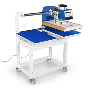 16x24 Inch Commercial Pneumatic Dual Platen Heat Press - Auto Lift Digital Sublimation Transfer Machine with AIRTAC Pneumatic Parts & Adjustable Pressure (110V 2.2HP)