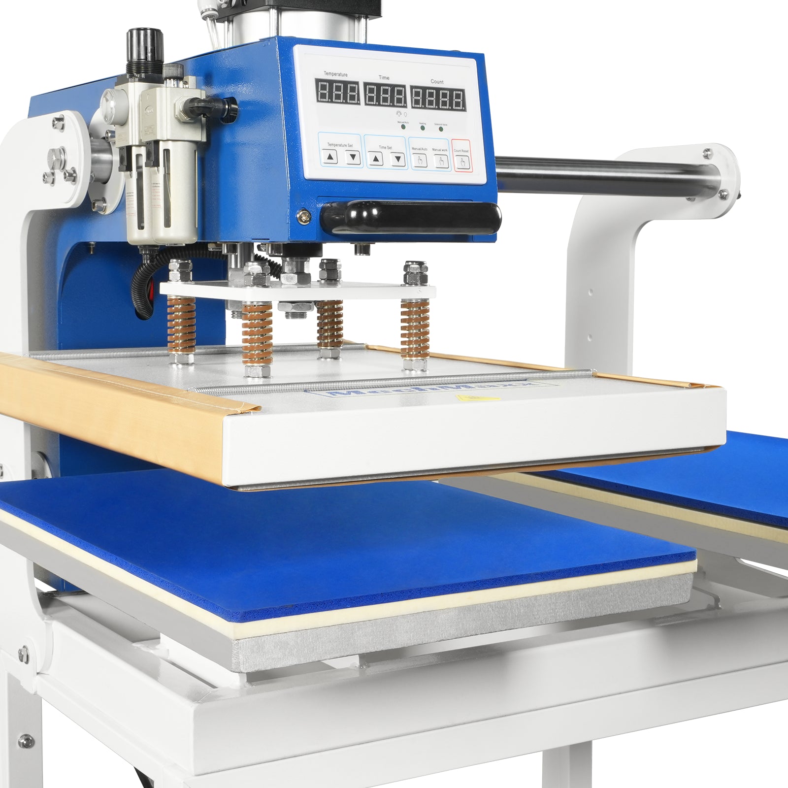 16x24 Inch Commercial Pneumatic Dual Platen Heat Press - Auto Lift Digital Sublimation Transfer Machine with AIRTAC Pneumatic Parts & Adjustable Pressure (110V 2.2HP)