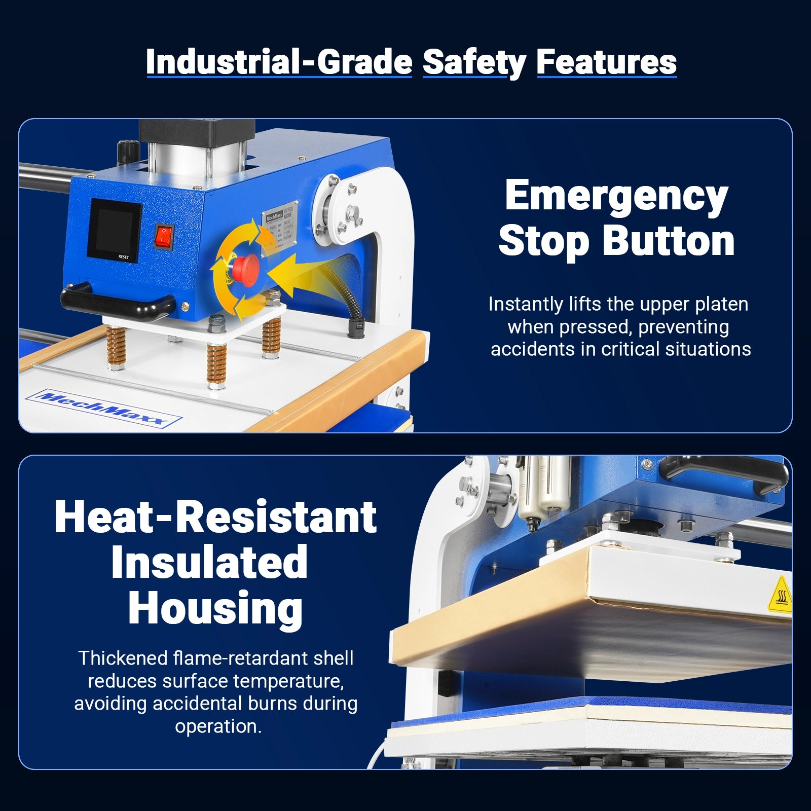 16x24 Inch Commercial Pneumatic Dual Platen Heat Press - Auto Lift Digital Sublimation Transfer Machine with Full Touch LCD Screen & AIRTAC Pneumatic Parts (110V 2.2HP)