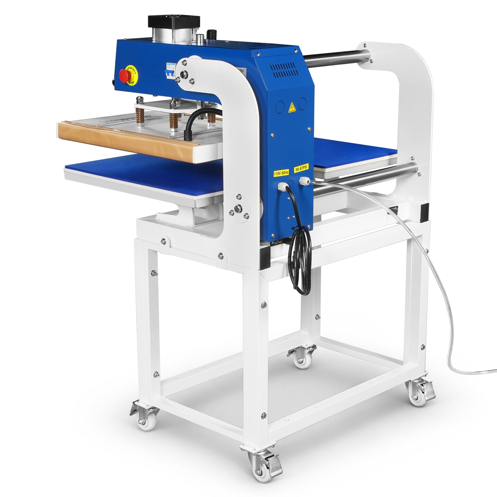 16x24 Inch Commercial Pneumatic Dual Platen Heat Press - Auto Lift Digital Sublimation Transfer Machine with Full Touch LCD Screen & AIRTAC Pneumatic Parts (110V 2.2HP)