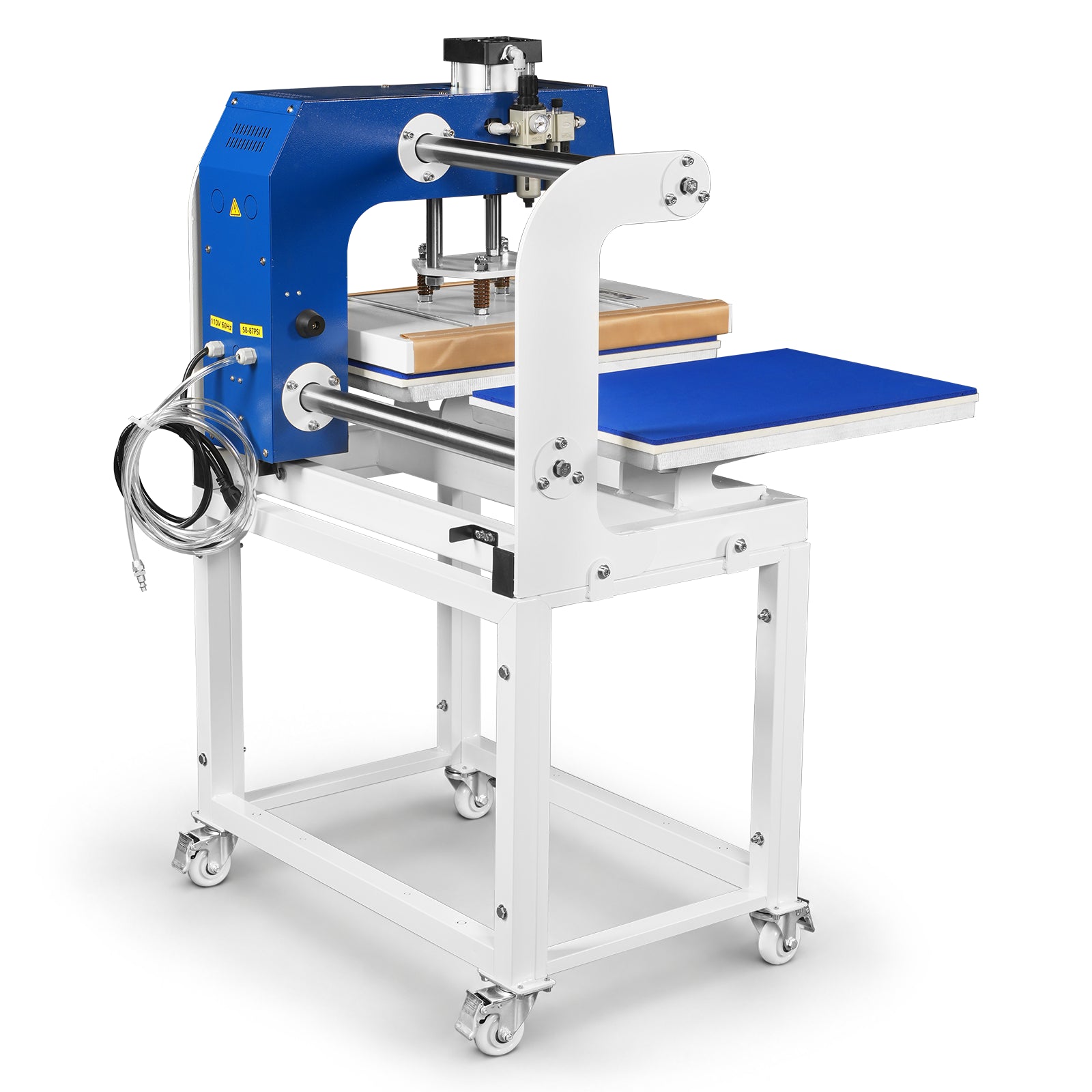 16x24 Inch Commercial Pneumatic Dual Platen Heat Press - Auto Lift Digital Sublimation Transfer Machine with Full Touch LCD Screen & AIRTAC Pneumatic Parts (110V 2.2HP)
