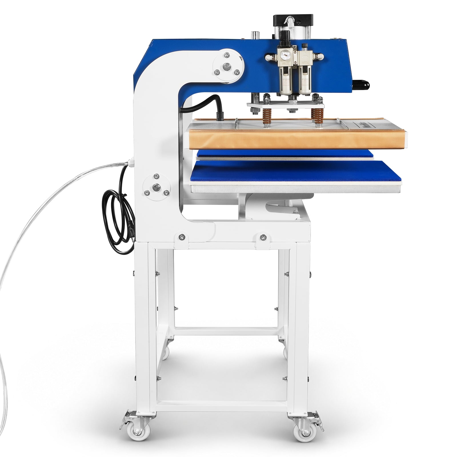 16x24 Inch Commercial Pneumatic Dual Platen Heat Press - Auto Lift Digital Sublimation Transfer Machine with Full Touch LCD Screen & AIRTAC Pneumatic Parts (110V 2.2HP)