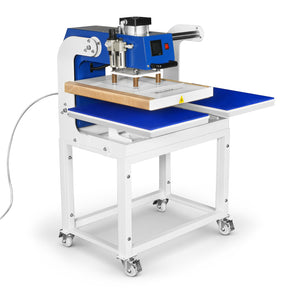 16x24 Inch Commercial Pneumatic Dual Platen Heat Press - Auto Lift Digital Sublimation Transfer Machine with Full Touch LCD Screen & AIRTAC Pneumatic Parts (110V 2.2HP)
