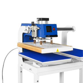 16x24 Inch Commercial Pneumatic Dual Platen Heat Press - Auto Lift Digital Sublimation Transfer Machine with Full Touch LCD Screen & AIRTAC Pneumatic Parts (110V 2.2HP)