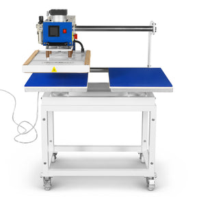 16x24 Inch Commercial Pneumatic Dual Platen Heat Press - Auto Lift Digital Sublimation Transfer Machine with Full Touch LCD Screen & AIRTAC Pneumatic Parts (110V 2.2HP)
