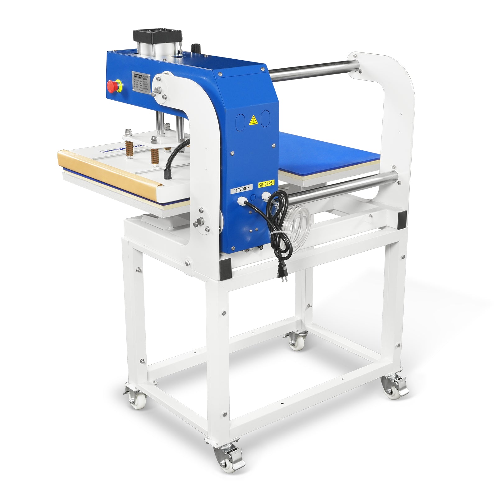 16x24 Inch Commercial Pneumatic Dual Platen Heat Press - Auto Lift Digital Sublimation Transfer Machine with Full Touch LCD Screen & AIRTAC Pneumatic Parts (110V 2.2HP)