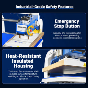 16x24 Inch Commercial Pneumatic Dual Platen Heat Press - Infrared Positioning Auto Lift Sublimation Transfer Machine Digital LCD Control (110V 2.2HP)
