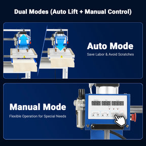 16x24 Inch Commercial Pneumatic Dual Platen Heat Press - Infrared Positioning Auto Lift Sublimation Transfer Machine Digital LCD Control (110V 2.2HP)