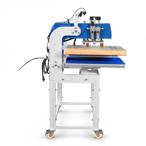 16x24 Inch Commercial Pneumatic Dual Platen Heat Press - Infrared Positioning Auto Lift Sublimation Transfer Machine Digital LCD Control (110V 2.2HP)