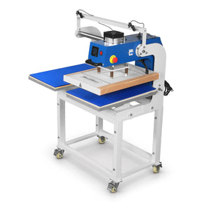 16x24 Inch Commercial Pneumatic Dual Platen Heat Press - Infrared Positioning Auto Lift Sublimation Transfer Machine Digital LCD Control (110V 2.2HP)