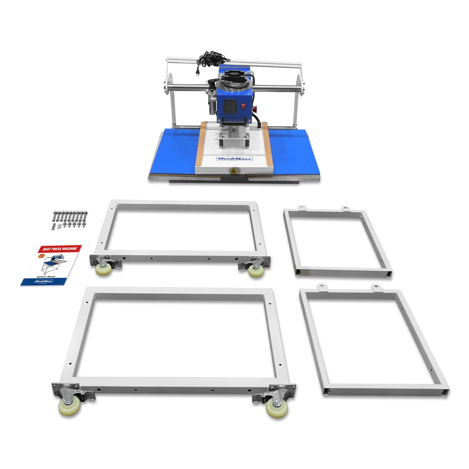 16x24 Inch Commercial Pneumatic Dual Platen Heat Press - Infrared Positioning Auto Lift Sublimation Transfer Machine Digital LCD Control (110V 2.2HP)