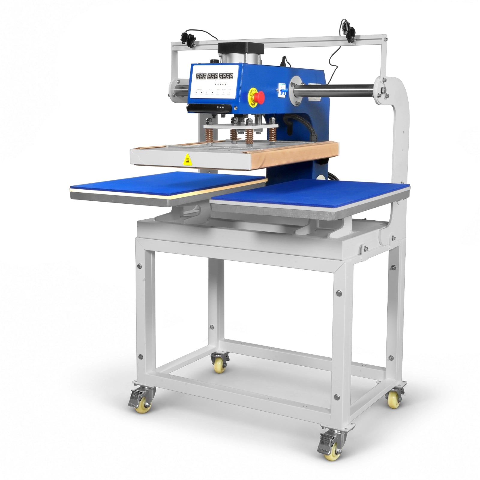 16x24 Inch Commercial Pneumatic Dual Platen Heat Press - Infrared Positioning Auto Lift Sublimation Transfer Machine Digital LCD Control (110V 2.2HP)