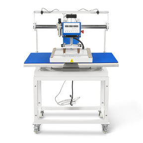 16x24 Inch Commercial Pneumatic Dual Platen Heat Press - Infrared Positioning Auto Lift Sublimation Transfer Machine with AIRTAC Pneumatic Components & Digital LCD Control (110V 2.2HP)
