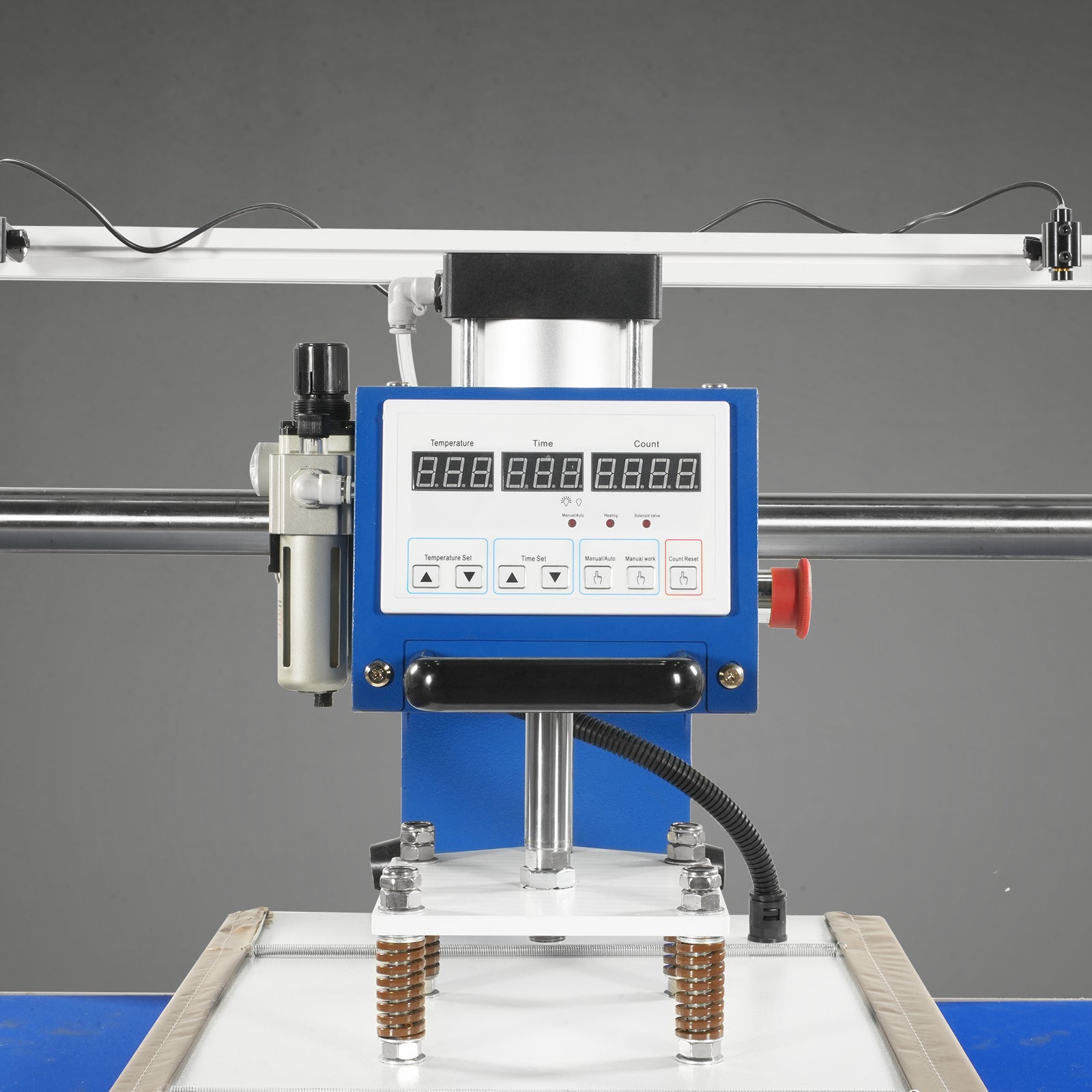 16x24 Inch Commercial Pneumatic Dual Platen Heat Press - Infrared Positioning Auto Lift Sublimation Transfer Machine with AIRTAC Pneumatic Components & Digital LCD Control (110V 2.2HP)