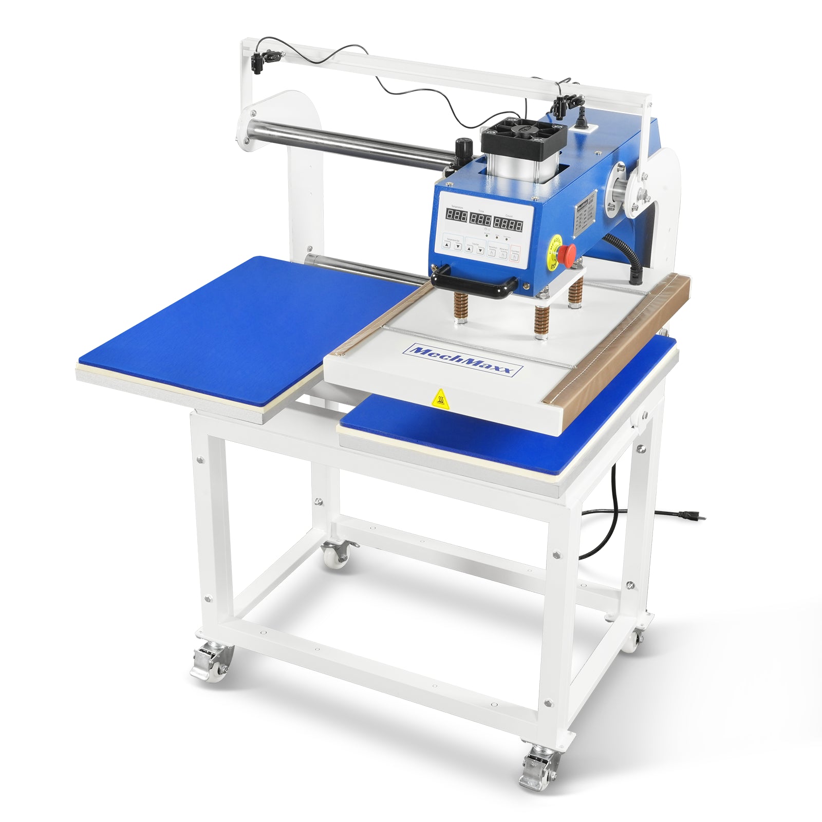 16x24 Inch Commercial Pneumatic Dual Platen Heat Press - Infrared Positioning Auto Lift Sublimation Transfer Machine with AIRTAC Pneumatic Components & Digital LCD Control (110V 2.2HP)