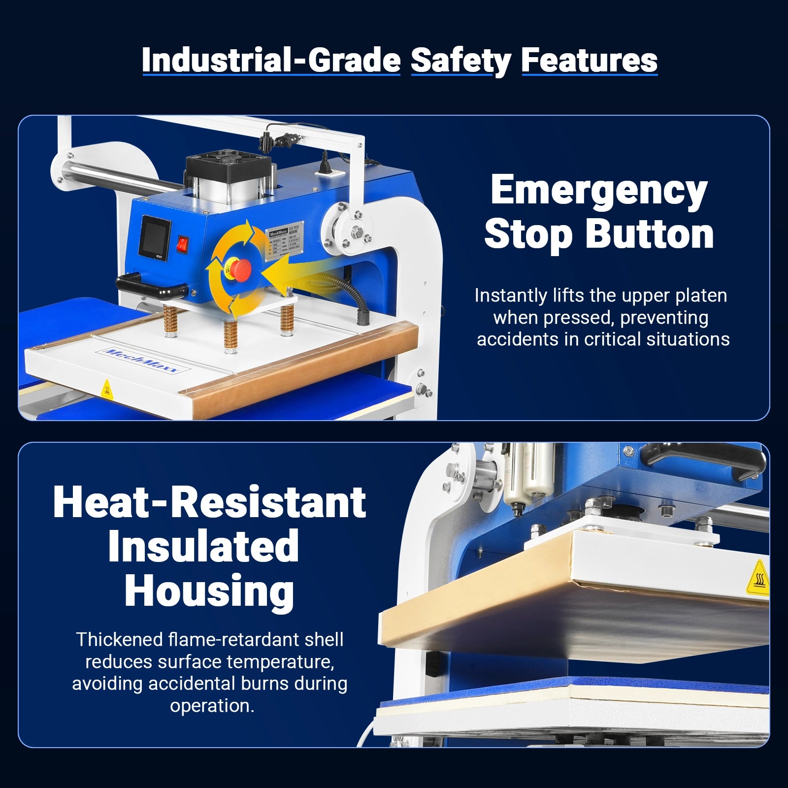16x24 Inch Commercial Pneumatic Dual Platen Heat Press - Infrared Positioning Auto Lift Sublimation Transfer Machine with Full Touch LCD Screen  (110V 2.2HP)