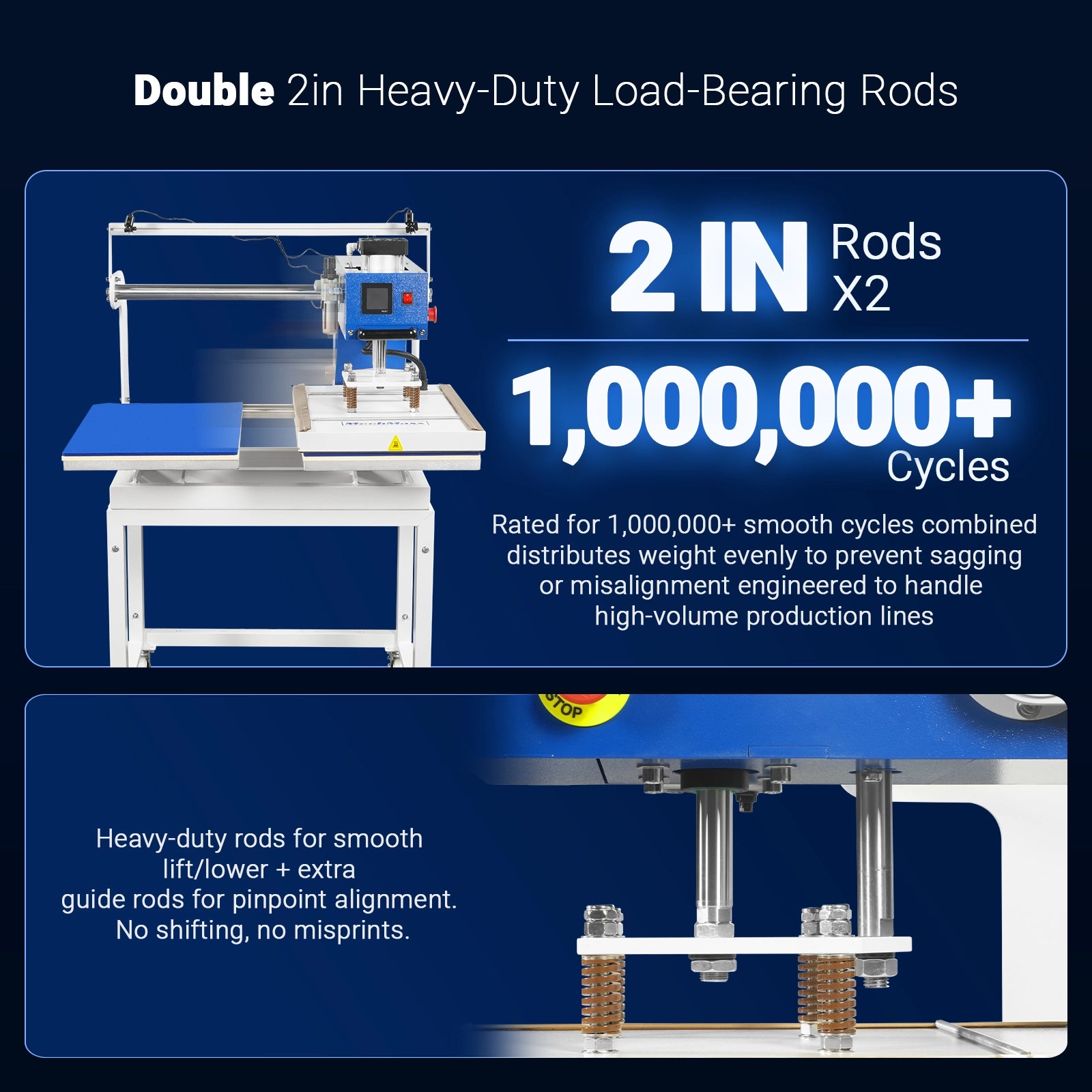 16x24 Inch Commercial Pneumatic Dual Platen Heat Press - Infrared Positioning Auto Lift Sublimation Transfer Machine with Full Touch LCD Screen  (110V 2.2HP)