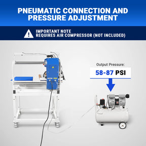 16x24 Inch Commercial Pneumatic Dual Platen Heat Press - Infrared Positioning Auto Lift Sublimation Transfer Machine with Full Touch LCD Screen  (110V 2.2HP)