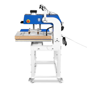 16x24 Inch Commercial Pneumatic Dual Platen Heat Press - Infrared Positioning Auto Lift Sublimation Transfer Machine with Full Touch LCD Screen  (110V 2.2HP)