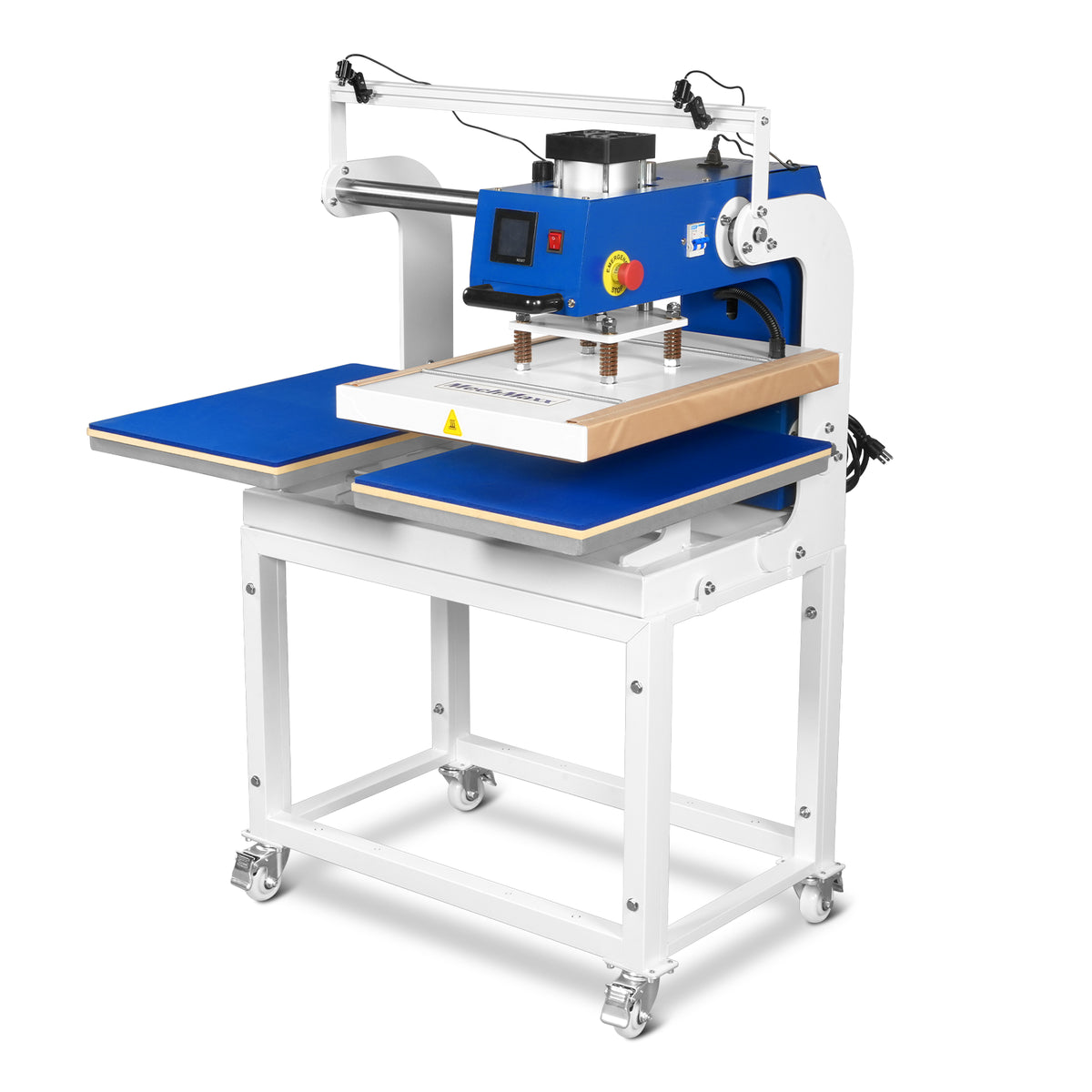 16x24 Inch Commercial Pneumatic Dual Platen Heat Press - Infrared Positioning Auto Lift Sublimation Transfer Machine with Full Touch LCD Screen  (110V 2.2HP)