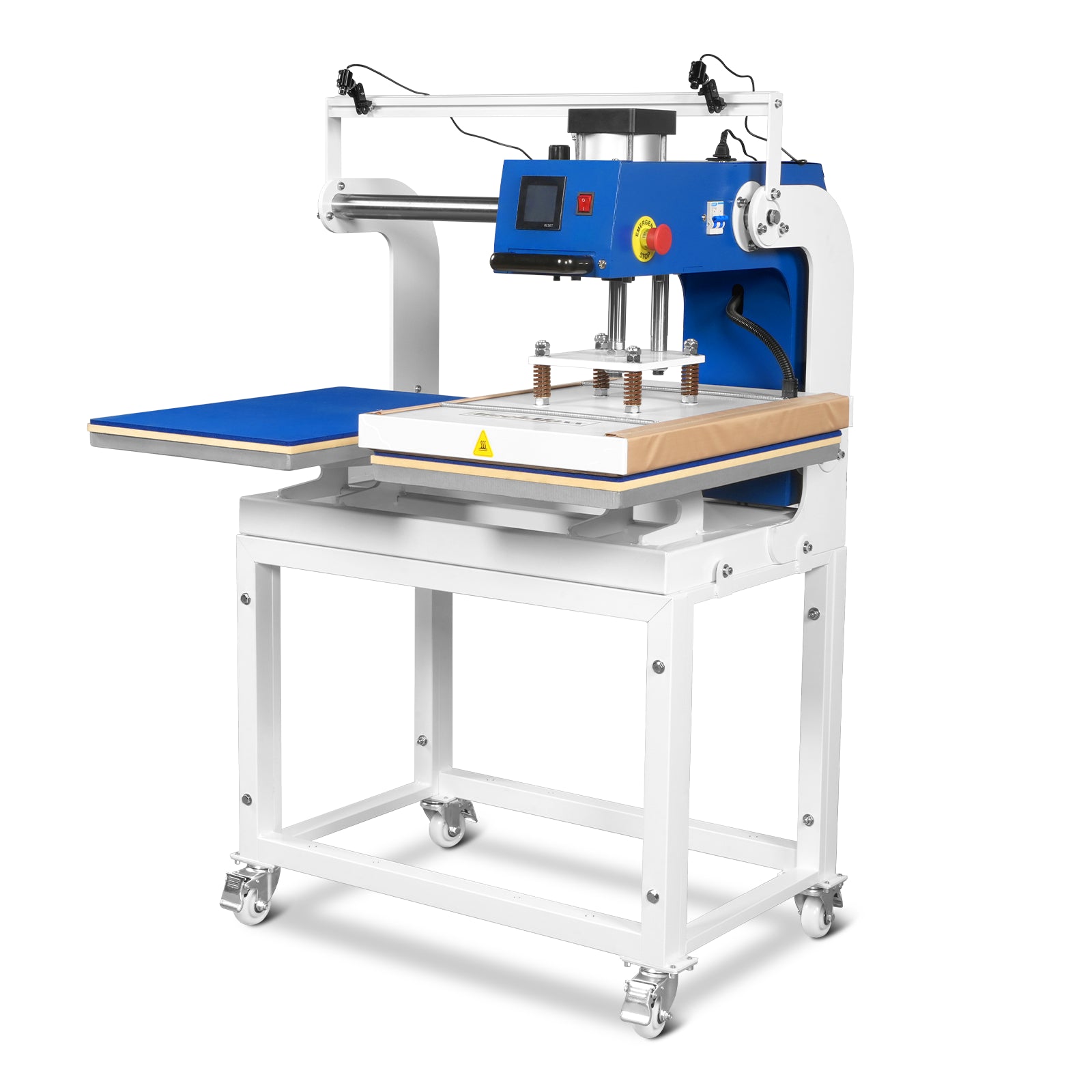 16x24 Inch Commercial Pneumatic Dual Platen Heat Press - Infrared Positioning Auto Lift Sublimation Transfer Machine with Full Touch LCD Screen  (110V 2.2HP)