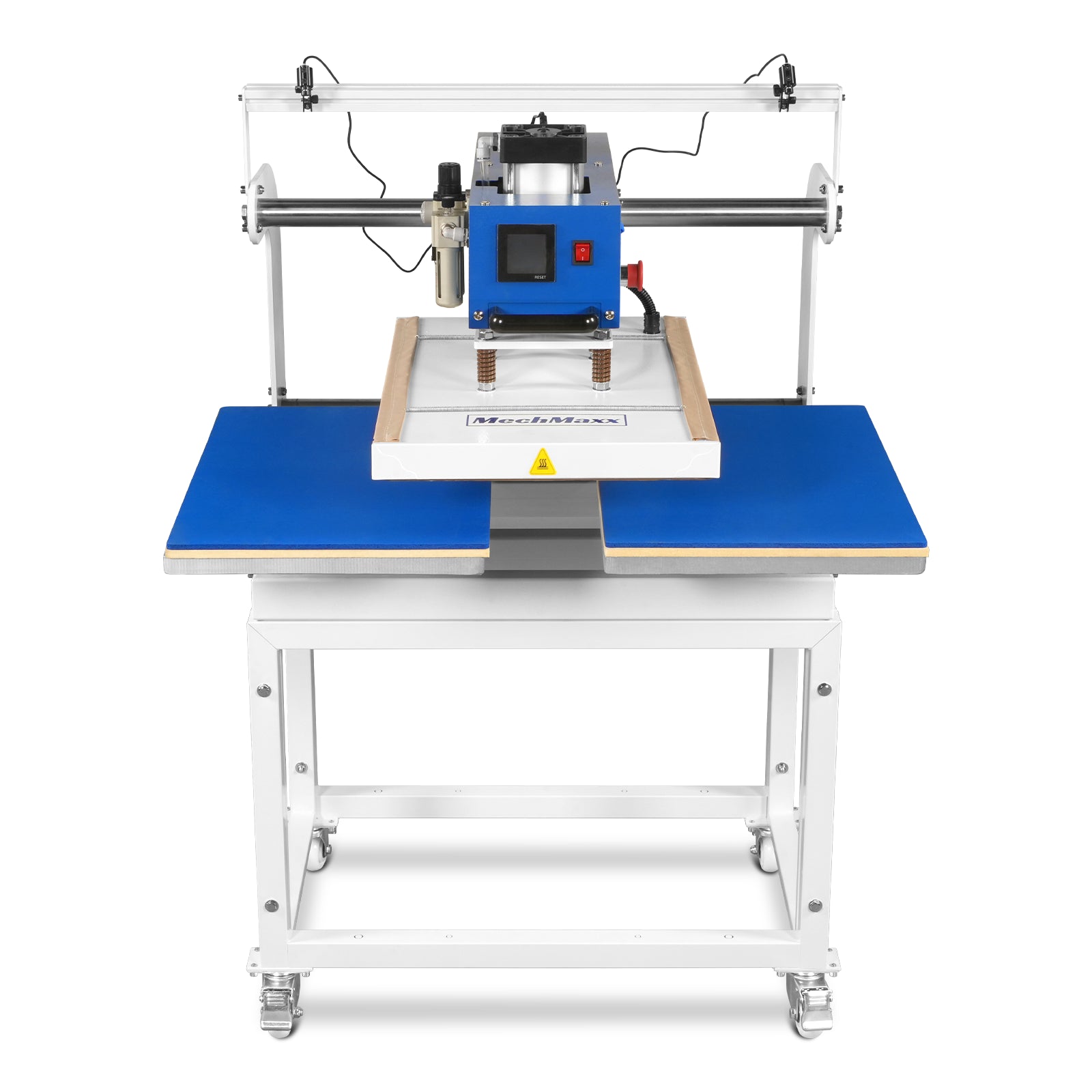 16x24 Inch Commercial Pneumatic Dual Platen Heat Press - Infrared Positioning Auto Lift Sublimation Transfer Machine with Full Touch LCD Screen  (110V 2.2HP)