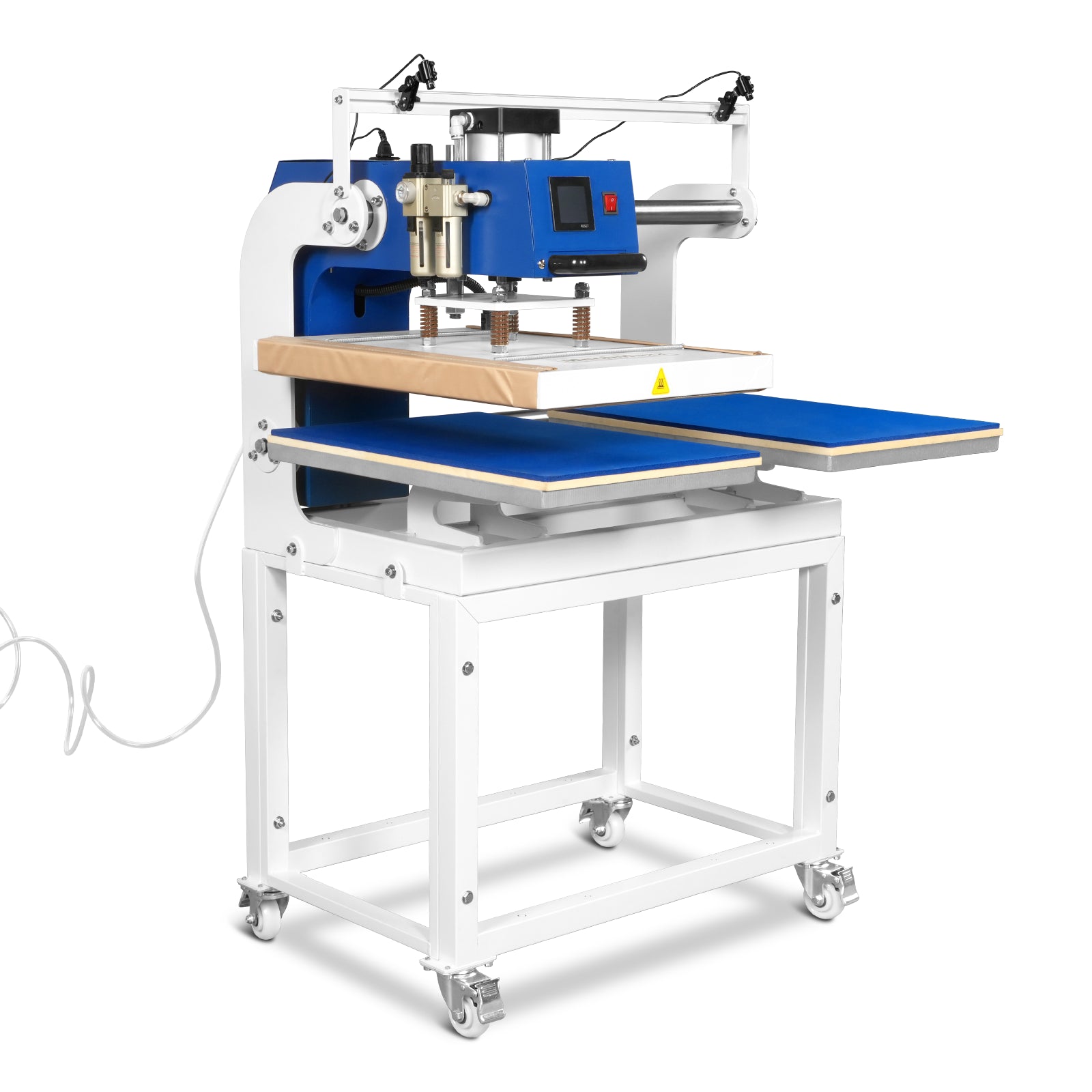 16x24 Inch Commercial Pneumatic Dual Platen Heat Press - Infrared Positioning Auto Lift Sublimation Transfer Machine with Full Touch LCD Screen  (110V 2.2HP)