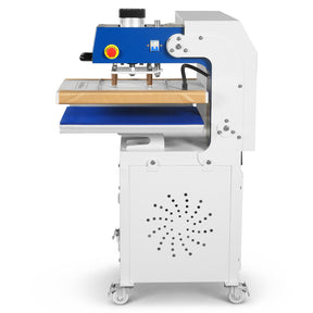 16x24 Inch Commercial Pneumatic Dual Platen Heat Press - Auto Lift Sublimation Transfer Machine with Storage Base Cabinet (110V 1650W)