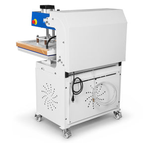 16x24 Inch Commercial Pneumatic Dual Platen Heat Press - Auto Lift Sublimation Transfer Machine with Storage Base Cabinet (110V 1650W)