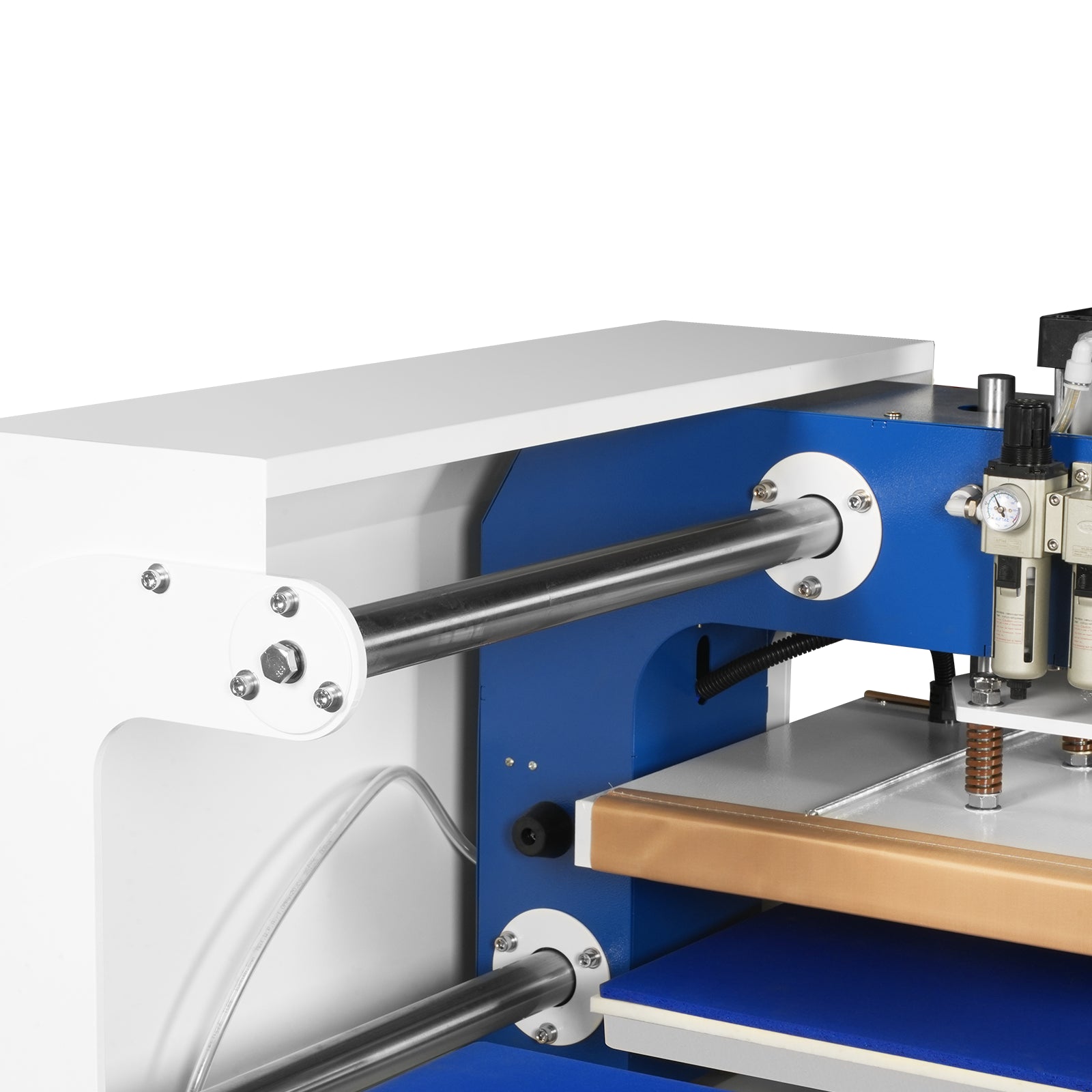 16x24 Inch Commercial Pneumatic Dual Platen Heat Press - Auto Lift Sublimation Transfer Machine with Storage Base Cabinet (110V 1650W)