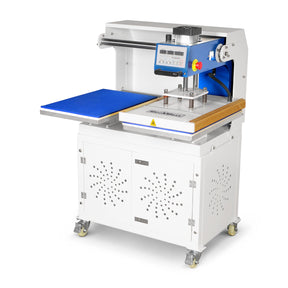 16x24 Inch Commercial Pneumatic Dual Platen Heat Press - Auto Lift Sublimation Transfer Machine with Storage Base Cabinet (110V 1650W)