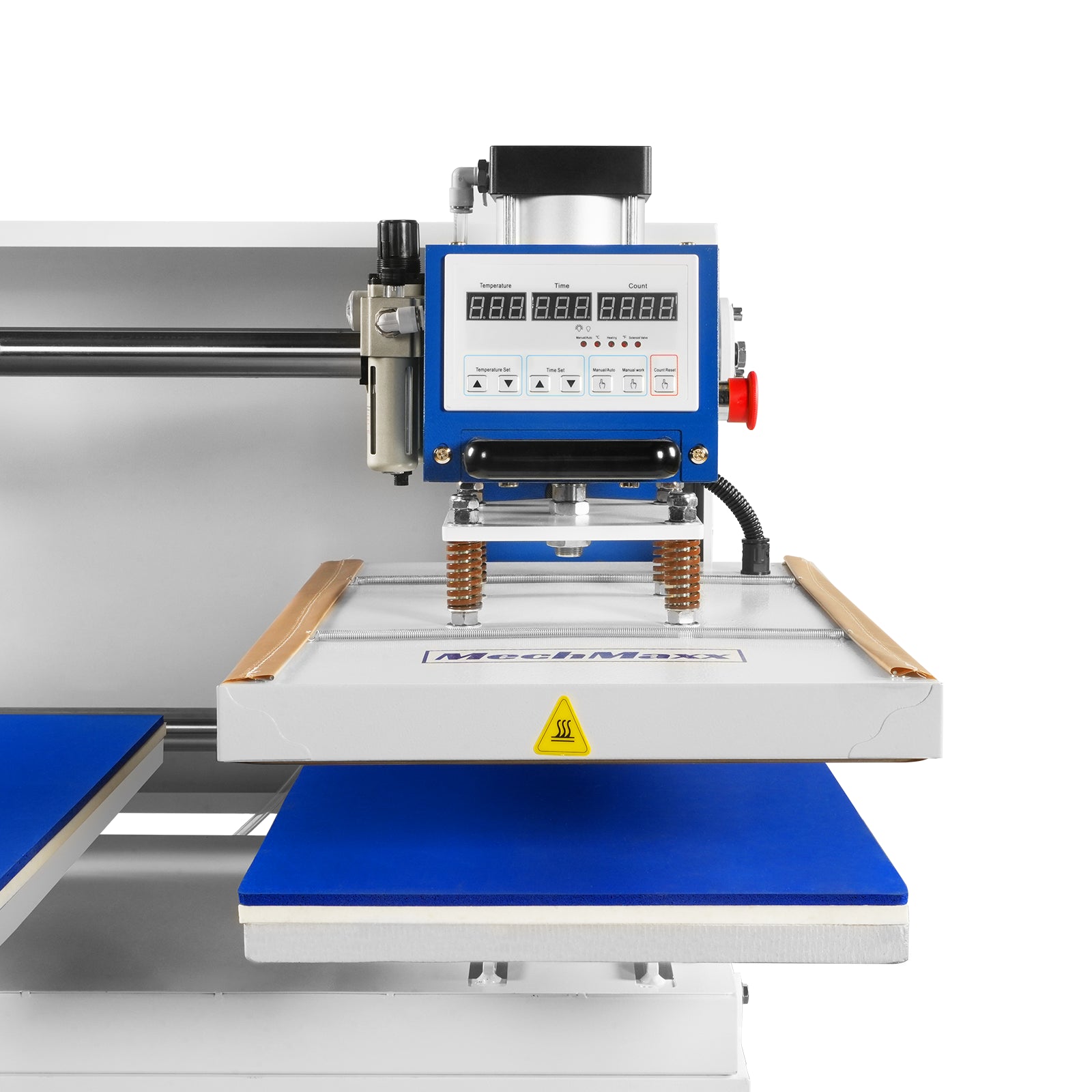 16x24 Inch Commercial Pneumatic Dual Platen Heat Press - Auto Lift Sublimation Transfer Machine with Storage Base Cabinet (110V 1650W)