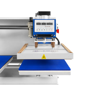 16x24 Inch Commercial Pneumatic Dual Platen Heat Press - Auto Lift Sublimation Transfer Machine with Storage Base Cabinet (110V 1650W)
