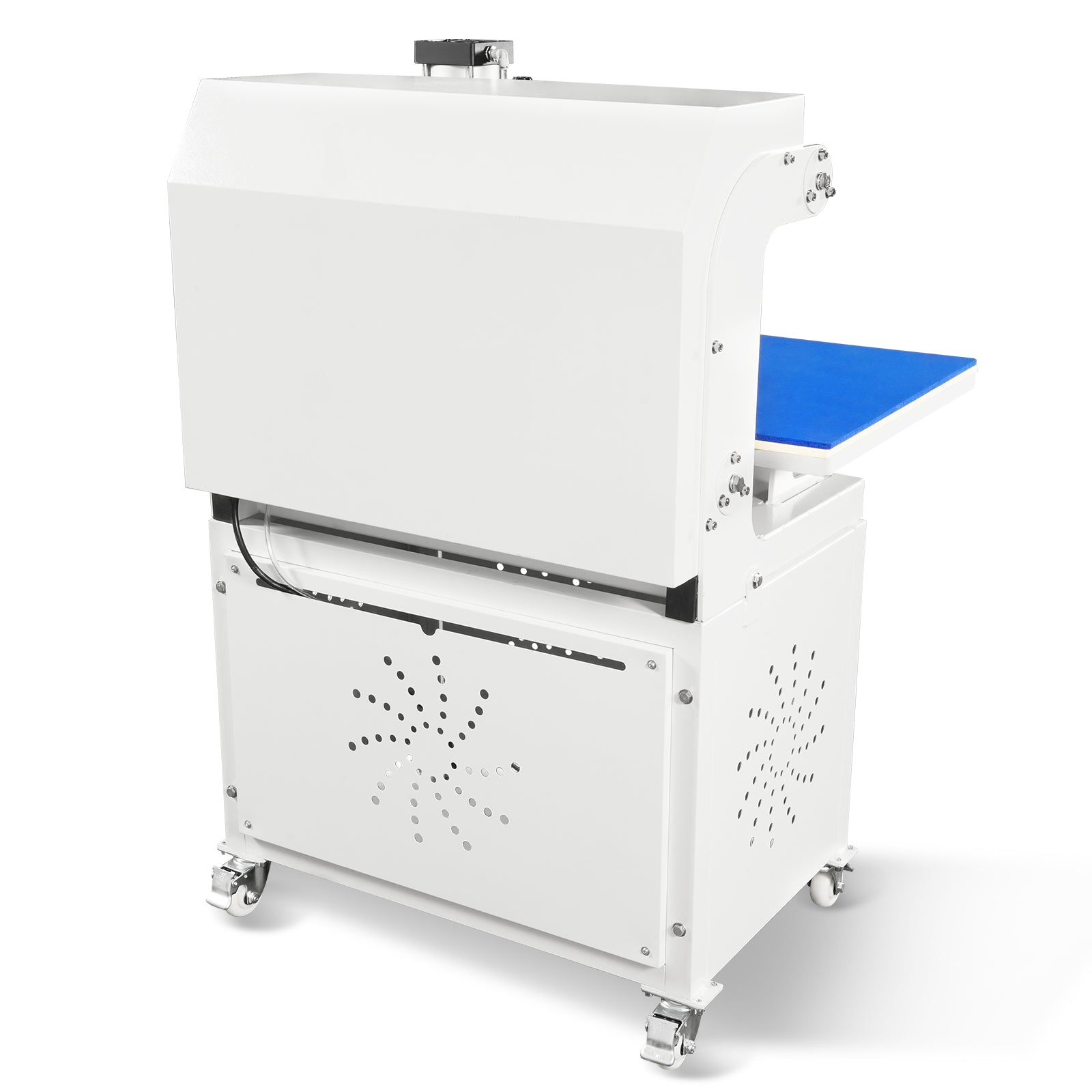 16x24 Inch Commercial Pneumatic Dual Platen Heat Press - Auto Lift Sublimation Transfer Machine with Storage Base Cabinet (110V 1650W)