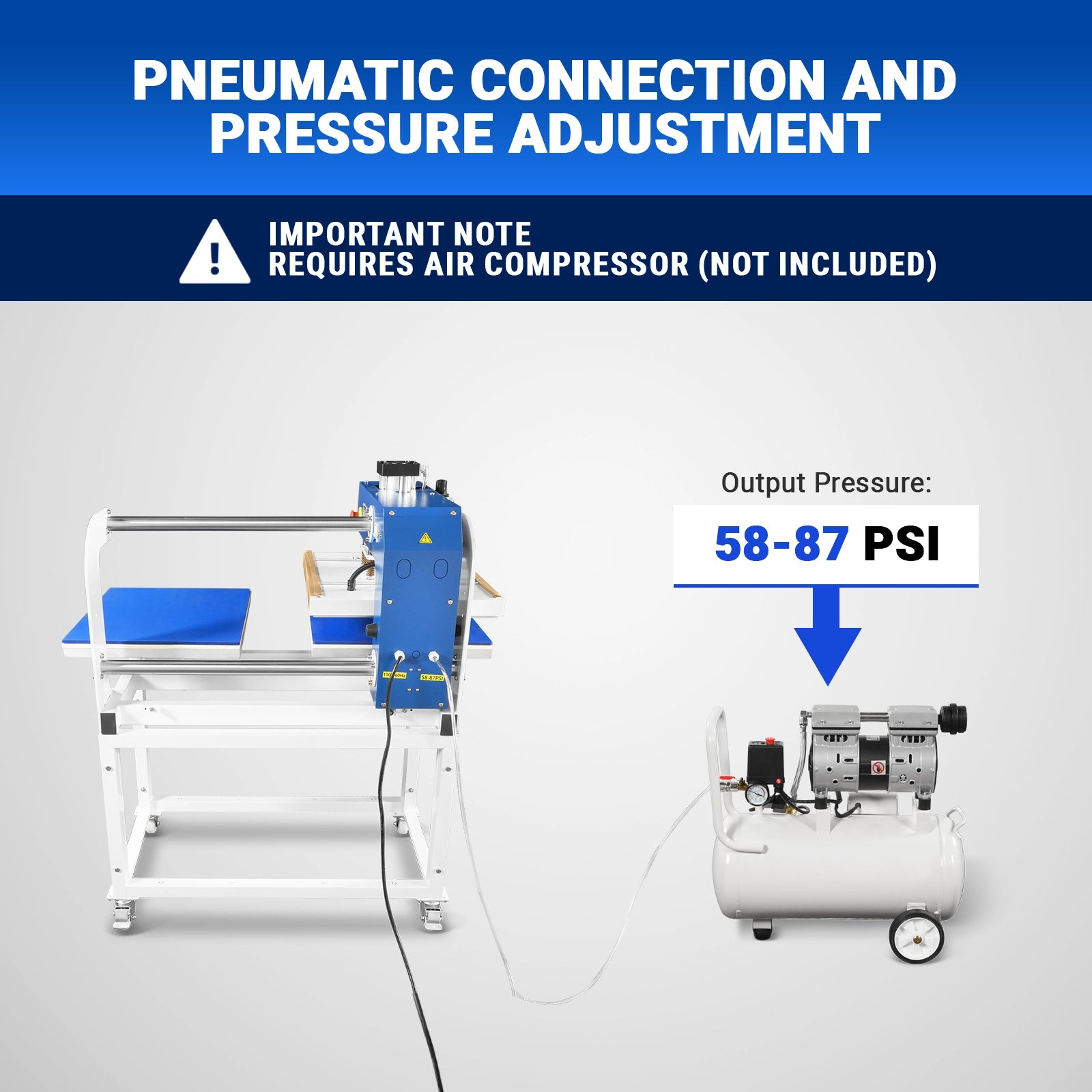 20x24 Inch (50x60cm) Commercial Pneumatic Dual Platen Heat Press Auto Lift Sublimation Transfer Machine with AIRTAC Pneumatic Components (110V 4HP)