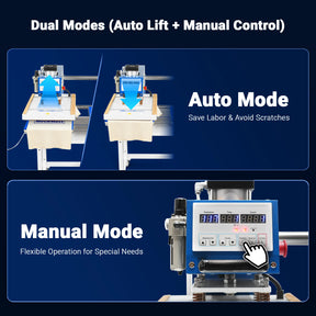 20x24 Inch (50x60cm) Commercial Pneumatic Dual Platen Heat Press Auto Lift Sublimation Transfer Machine with AIRTAC Pneumatic Components (110V 4HP)